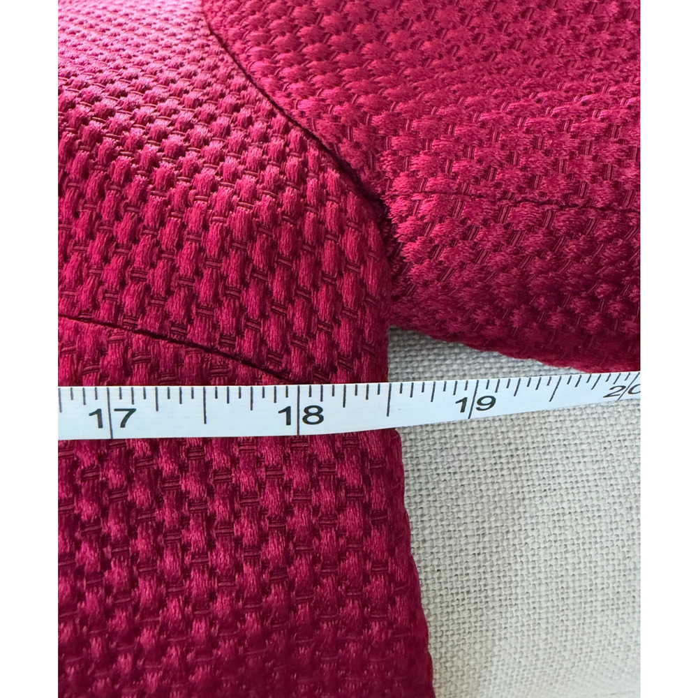 Talbots Raspberry Red Silk Wool Textured Blazer Size 8 - Picture 11 of 11